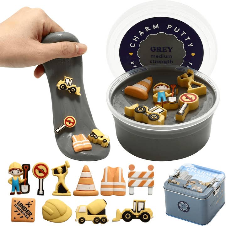 Sensory Therapy Putty for Kids and Adults with 10 Cute Charms - Resistive Hand Exercise Stress Relief Therapy Putty, Five Ounces of Each Putty (Construction Set - Strength: Medium) and other Purchase Wholesale jk wall putty. Free Returns & Net 60 Terms on Faire trending on Faire.