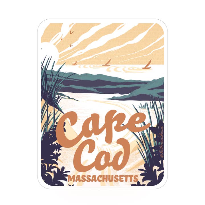 Kat Maus Haus Illustration - Wholesale Sticker - Cape Cod Sticker