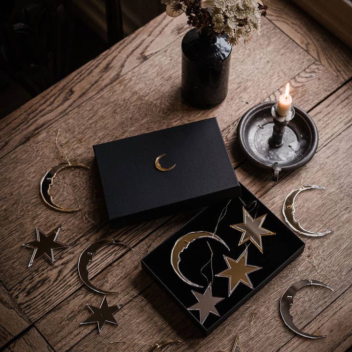 Suzanne Oddy Design Limited – wholesale Ornament set – Celestial Christmas Ornament Set2