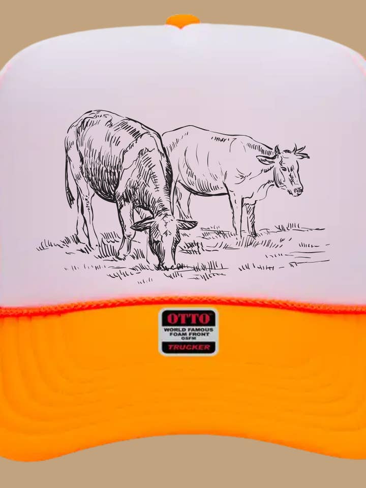 GORRA DE CAMIONERO ESCENA DE GANADO *17 COLORES para venta al por mayor de BDN Boutique