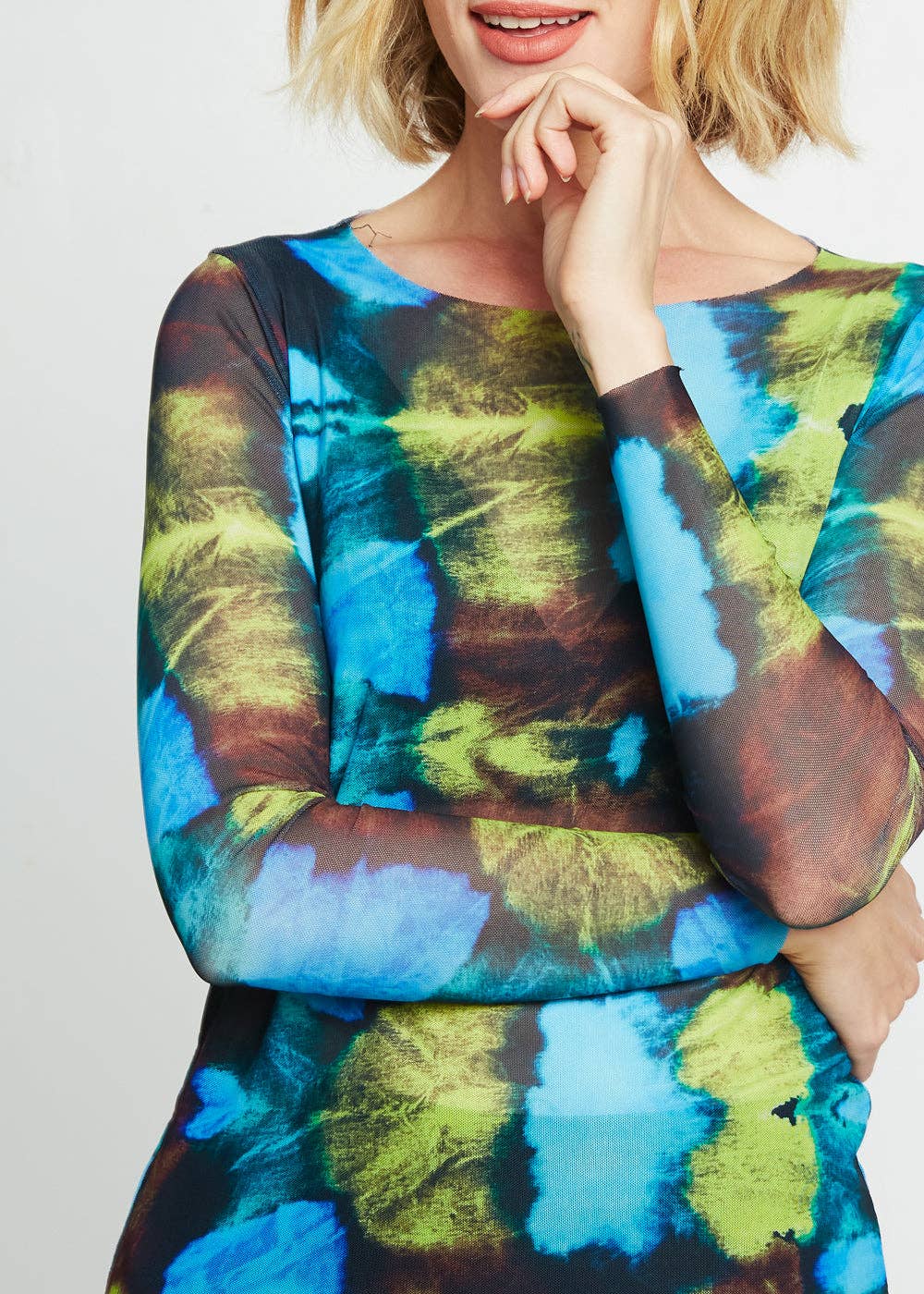 AMB Designs - Wholesale Blouse - Women's - Color Therapy - NudiTee Sheer Top1