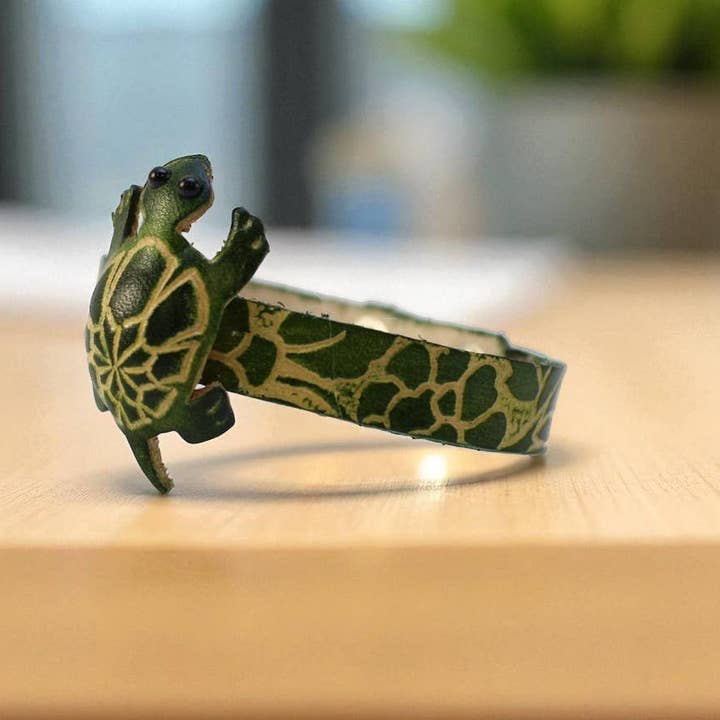 Sunflower Handmade leather inc - Wholesale Bangle Bracelet - Br360 Handmade Leather Turtle Bracelet1