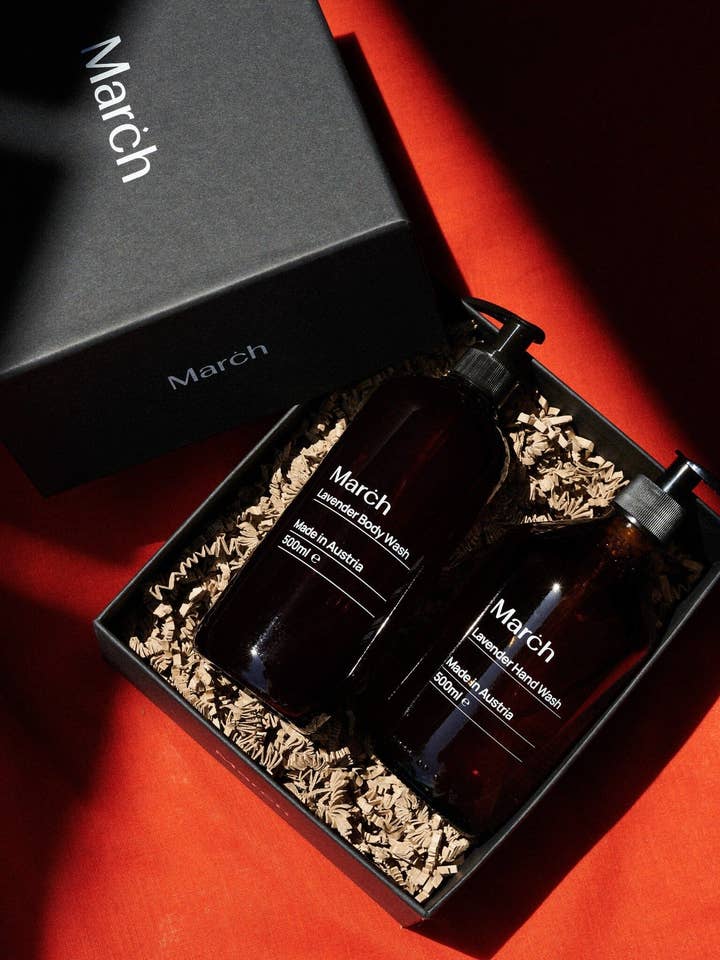 Kit de soin à la lavande pour la vente par March