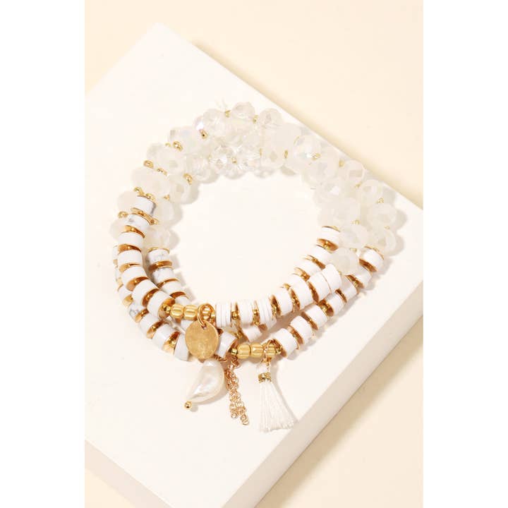 Anarchy Street - Wholesale Jewelry Set - Multi Charm Beaded Bracelet Set