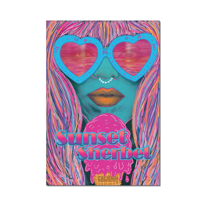 Sunset Sherbet 13 x 19 Poster for wholesale by Califari