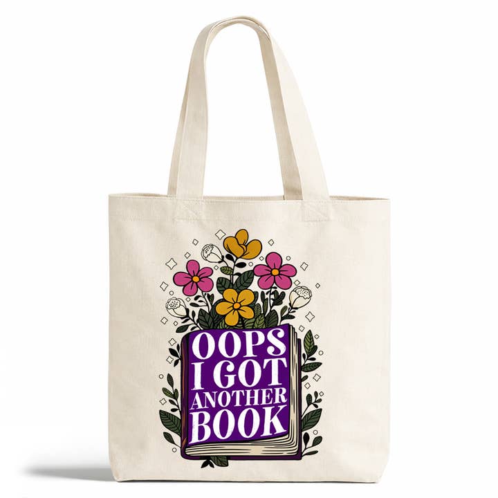 Oops I Got Another Book Tote Bag, Funny Bookish Gifts for wholesale by Loftipop