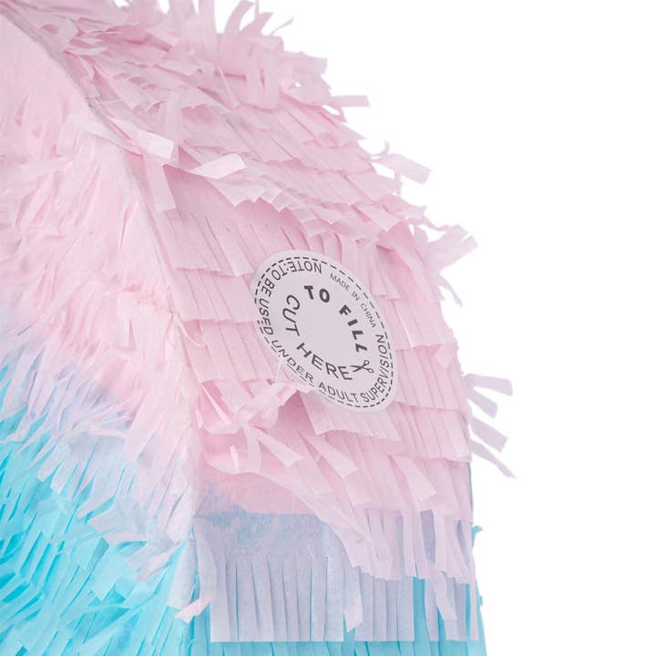 Rinkit Ltd - Wholesale Party Favor - 2pc Gender Reveal Pull String Pinata Set with Blindfold - By