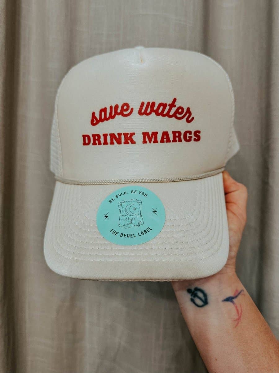 THE BEVEL LABEL - Wholesale Trucker Hat - Women's - Save Water, Drink Margs Trucker Hat13