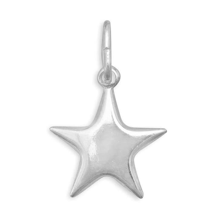 Silver or Gold Star Charm for wholesale by Silver Stars Collection