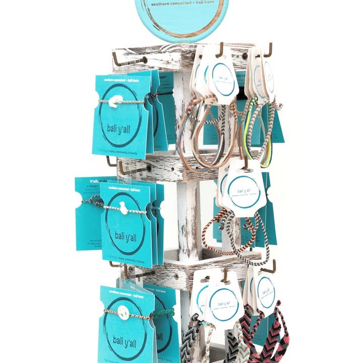 Écran rotatif vertical personnalisé blanchi à la chaux - pour la vente par bali y'all