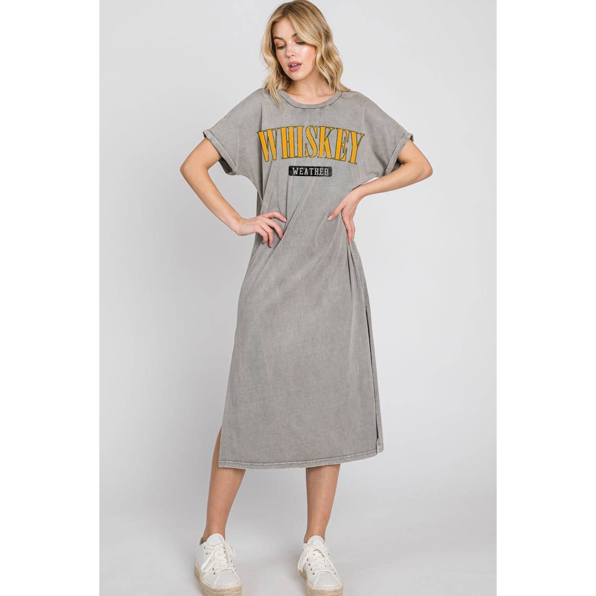 HRTandLUV - Wholesale Dress - Women's - WHISKEY WEATHER MINERAL GRAPHIC DRESS 0