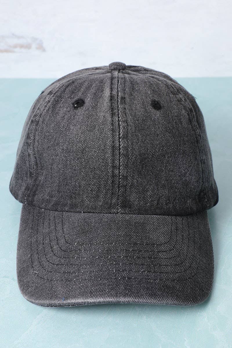 Fashion City - Vente Casquette de baseball – unisexe - Casquette dad hat en denim uni0