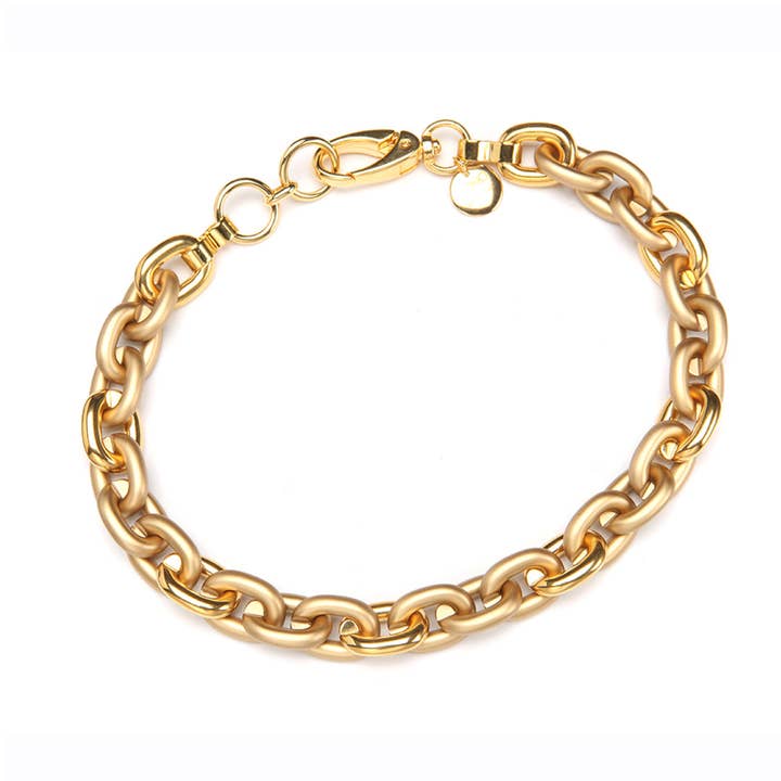 Barile Mini Bike Chain Necklace Gold for wholesale by PONO by Joan Goodman