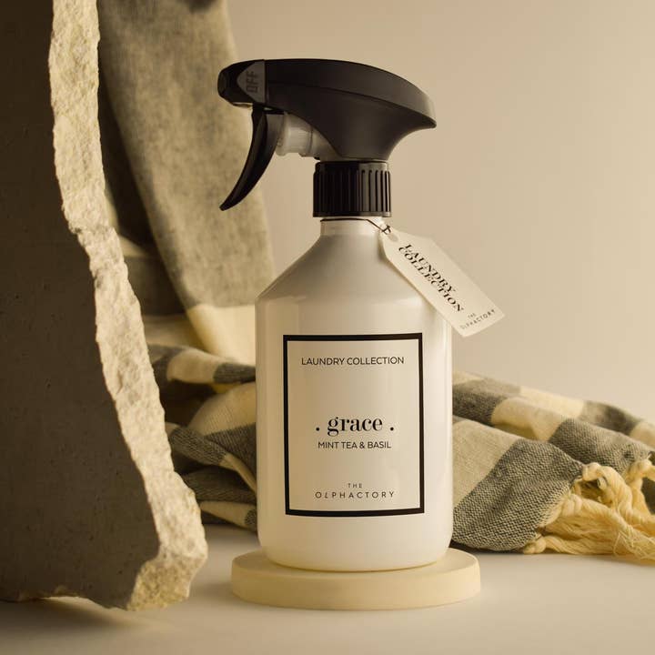 THE OLFACTORY Mint Tea & Basil Textilspray 500 ml für den Großhandel von SEVENREEDS