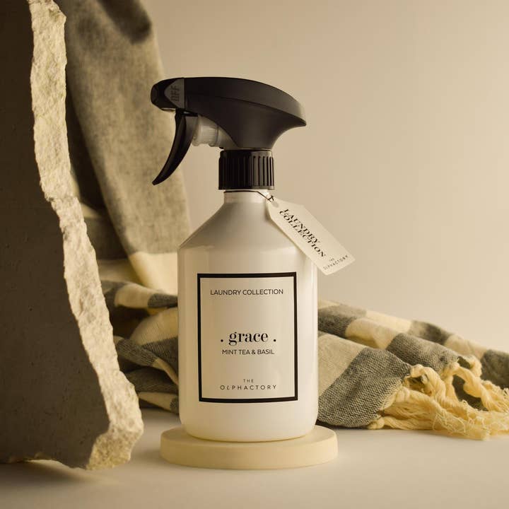 THE OLPHACTORY Mint Tea & Basil textile mist 500ml for wholesale by SEVENREEDS