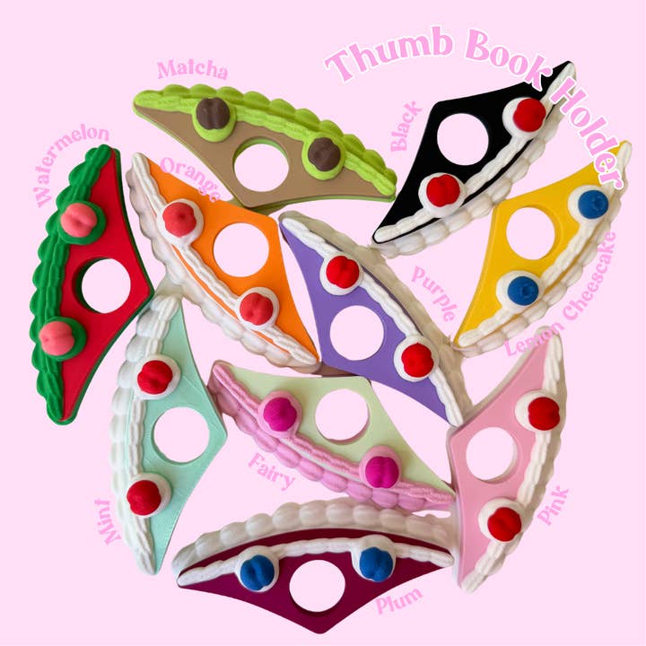 Cake Thumb Book Holder (Quirky, Funky, Kawaii,Y2K)  and other Purchase Wholesale bookers cakes. Free Returns & Net 60 Terms on Faire trending on Faire.