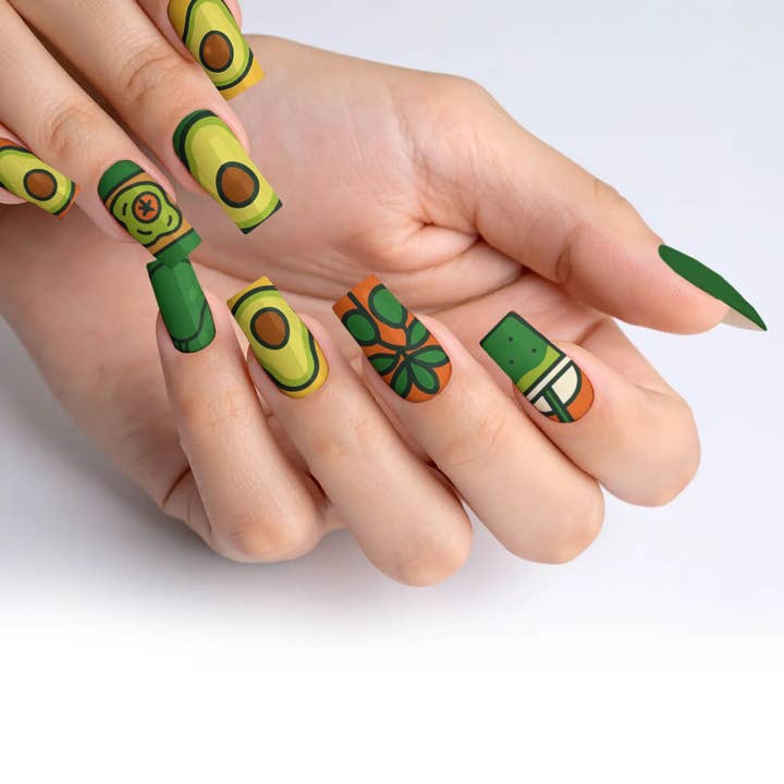 FYNE BODY - Wholesale Press-on/fake nails - Avocado Vibe Blast Avocado Press-On Nails38