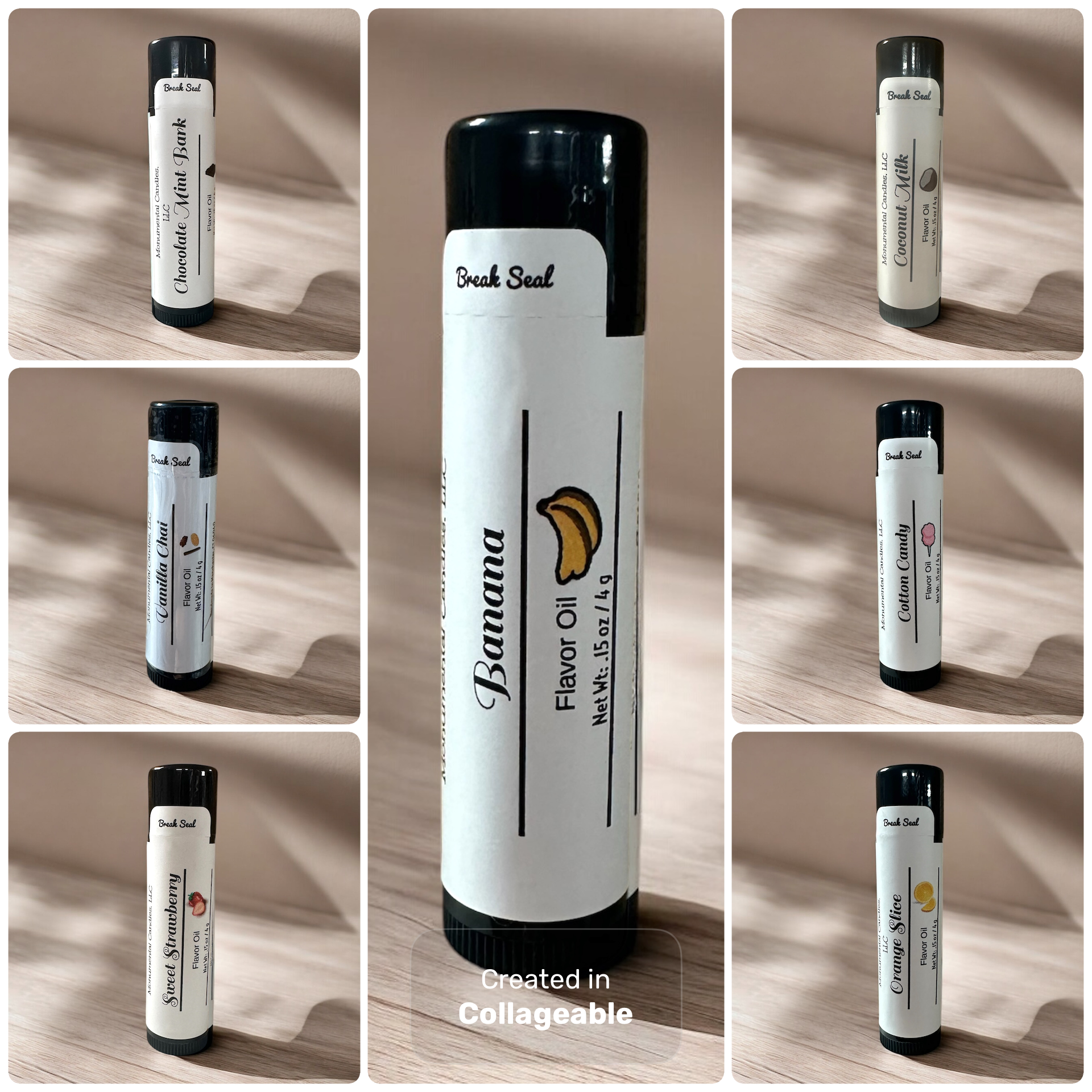 Monumental Candles LLC - Wholesale Lip Balm - Banana Lip Balm1