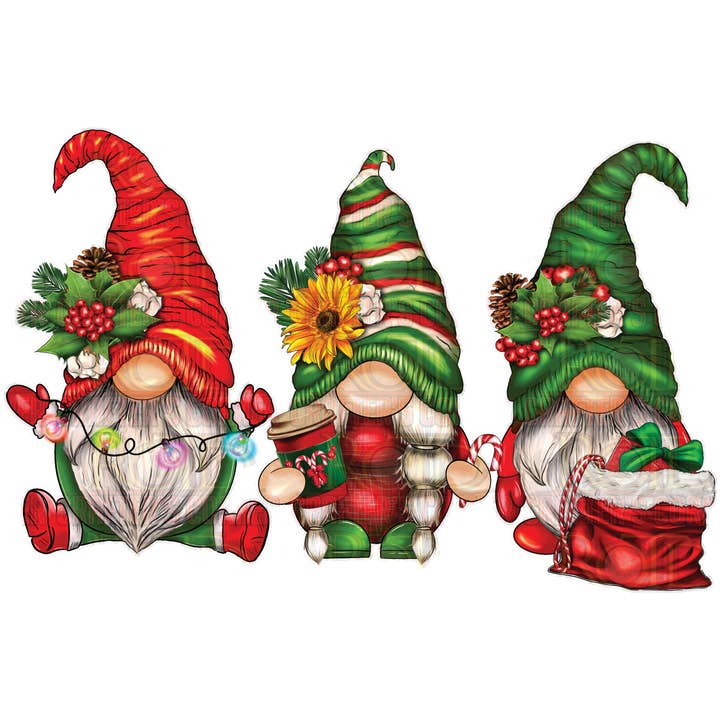 Christmas Gnomes 2 DTF Print for wholesale by ROTD Crafter's Corner