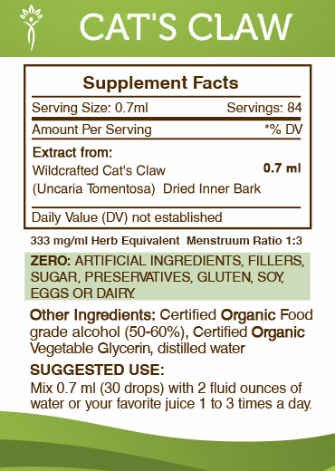 Secrets Of The Tribe - Wholesale Tincture - Cat's Claw Tincture5