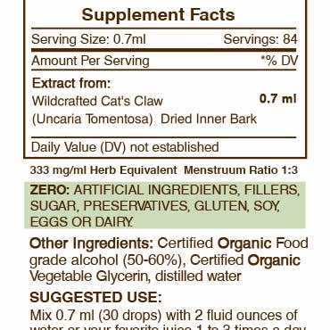 Secrets Of The Tribe - Wholesale Tincture - Cat's Claw Tincture5