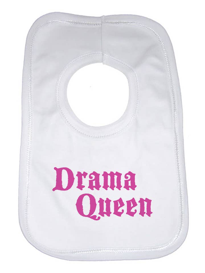 Drama Queen Girls Baby Bibs for wholesale by Little Ratbag