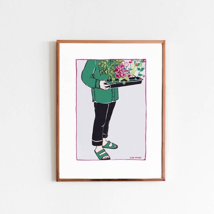 Plant Boy for wholesale by Lizz Miles Art