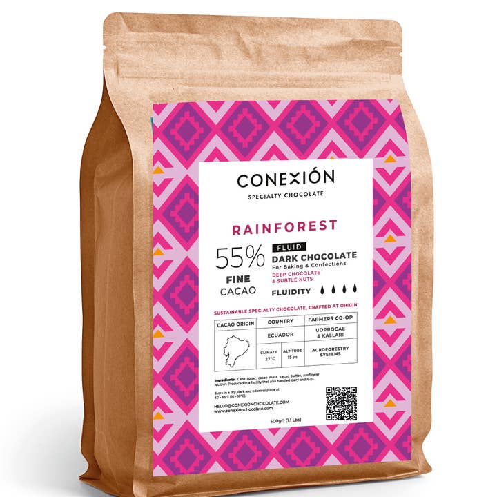Conexión Chocolate - Wholesale Chocolate Bar - Rainforest 55% Fluid1