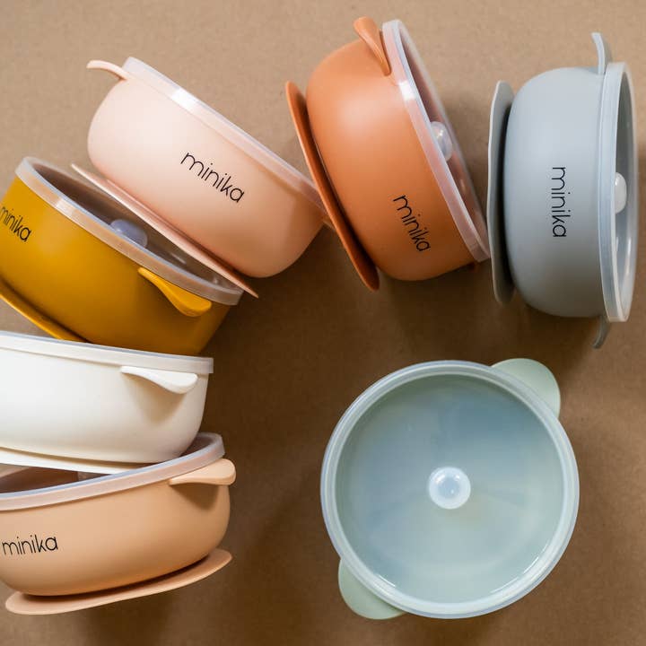 Minika - Vente Bol - Bol en silicone avec couvercle - Shell1