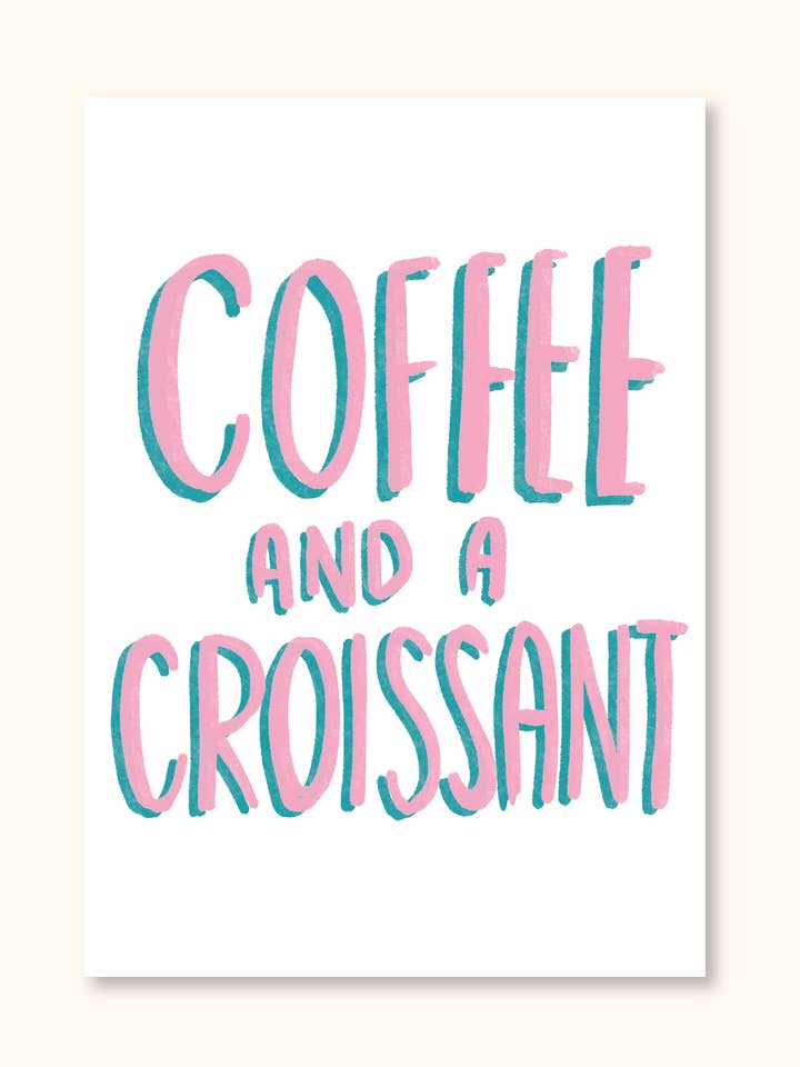 Coffee & Croissant for wholesale by Palm House Studio