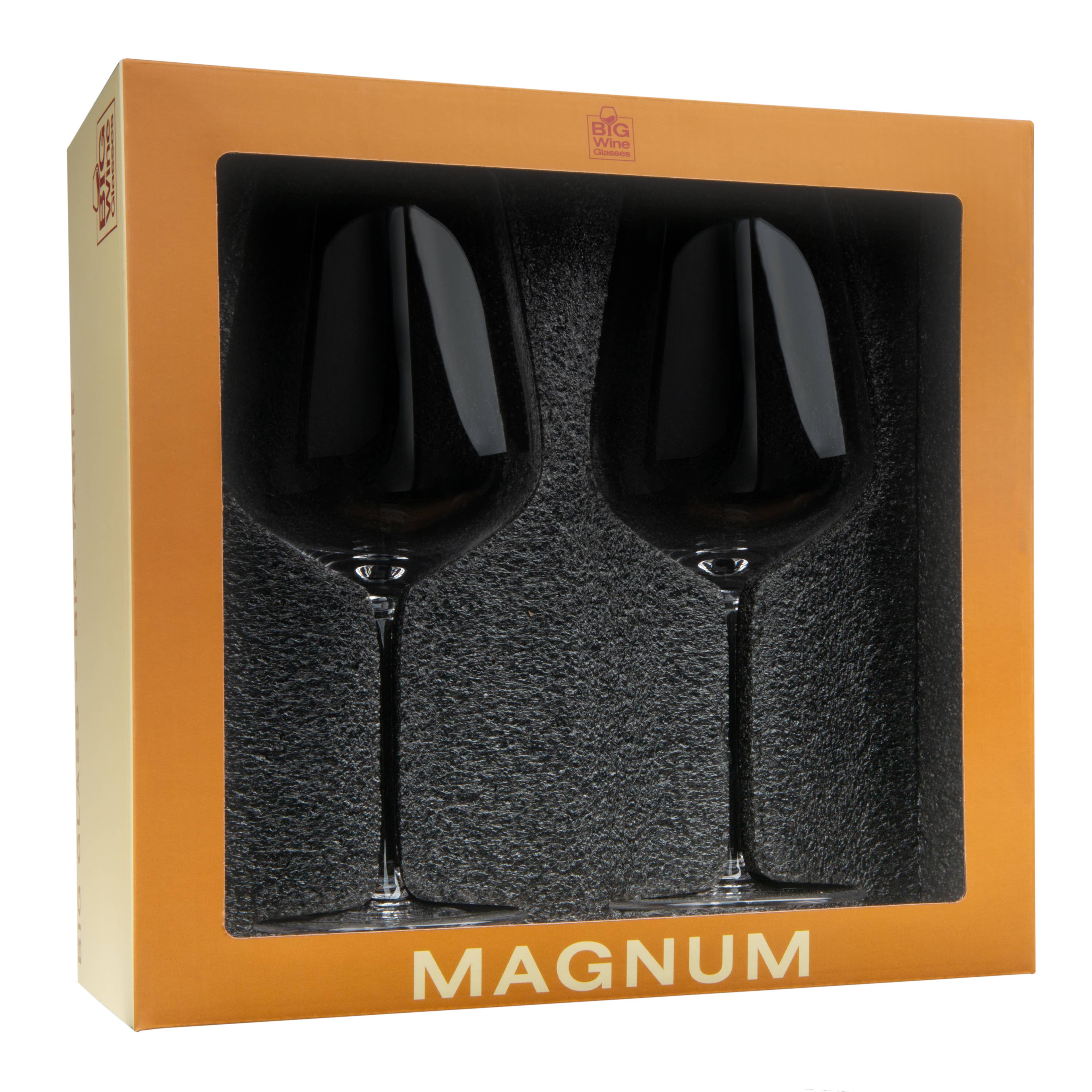 Big Wine Glasses - Wholesale Wine Glass - MAGNUM - Oversize Big Wine Glasses (Set of 2)1