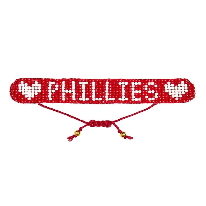Lisi Lerch - Wholesale Woven/Braided Bracelet - Phillies Fabric Bracelet