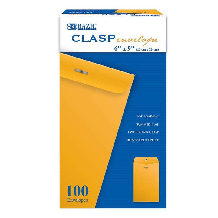 Sobre con cierre de 6" x 9" (100/caja) para venta al por mayor de Luna Office Supply - Everyday Essential