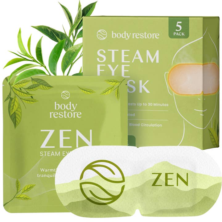 Green Tree Steam Eye Mask (5 pack) for wholesale by body restore