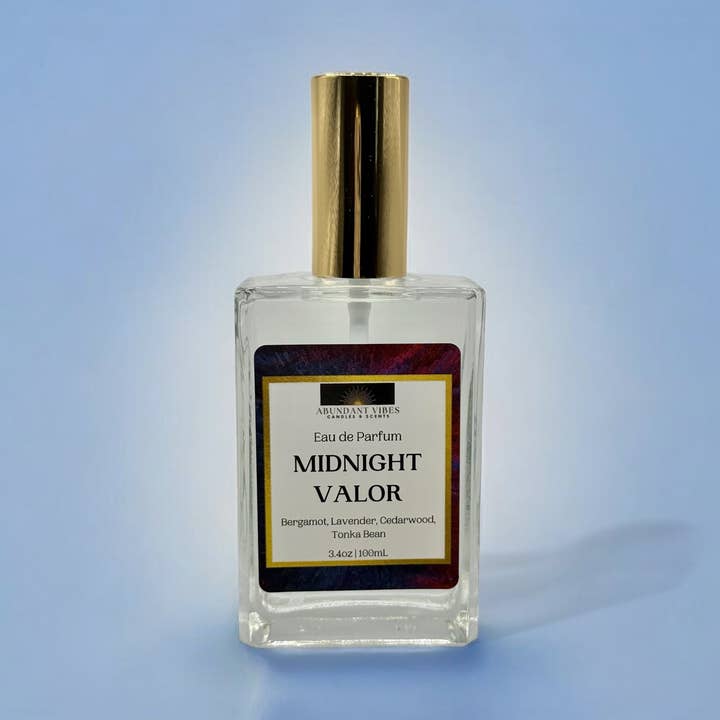 Abundant Vibes Candles & Scents - Wholesale Perfume/Eau de Toilette - Midnight Valor Eau de Parfum (Bergamot, Lavender, Cedarwood)1