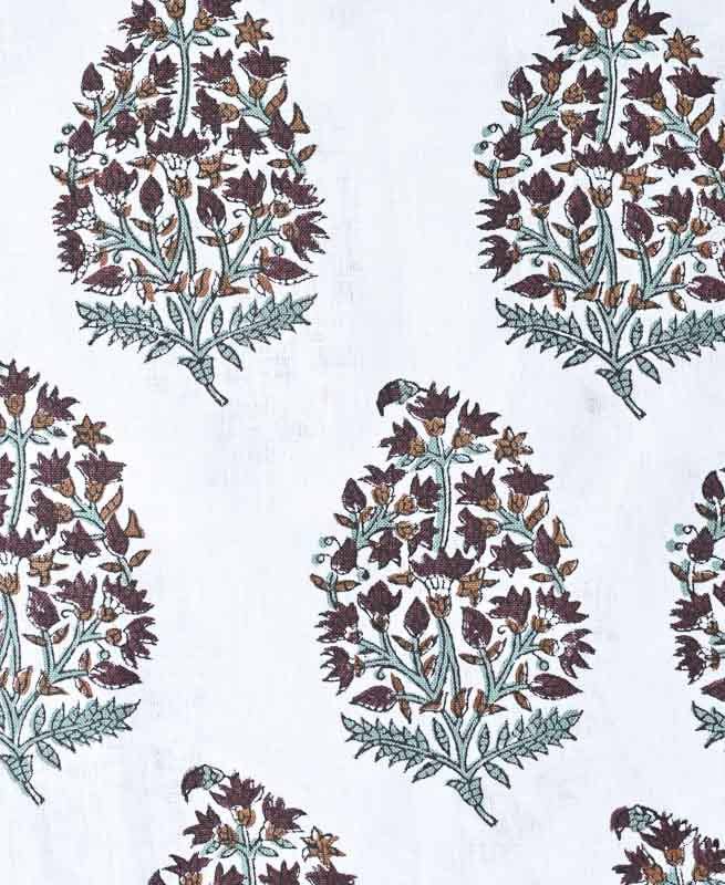 Thread To Form - Wholesale Fabric - Brittany Hand Block Printed Linen by the Yard1