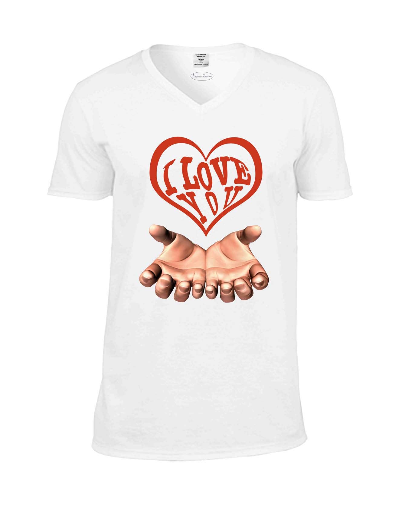 DB GROUP SRL - Wholesale Screen Printed T-Shirt - Women's - Women's short sleeve V-neck T-shirt in slub fabric0