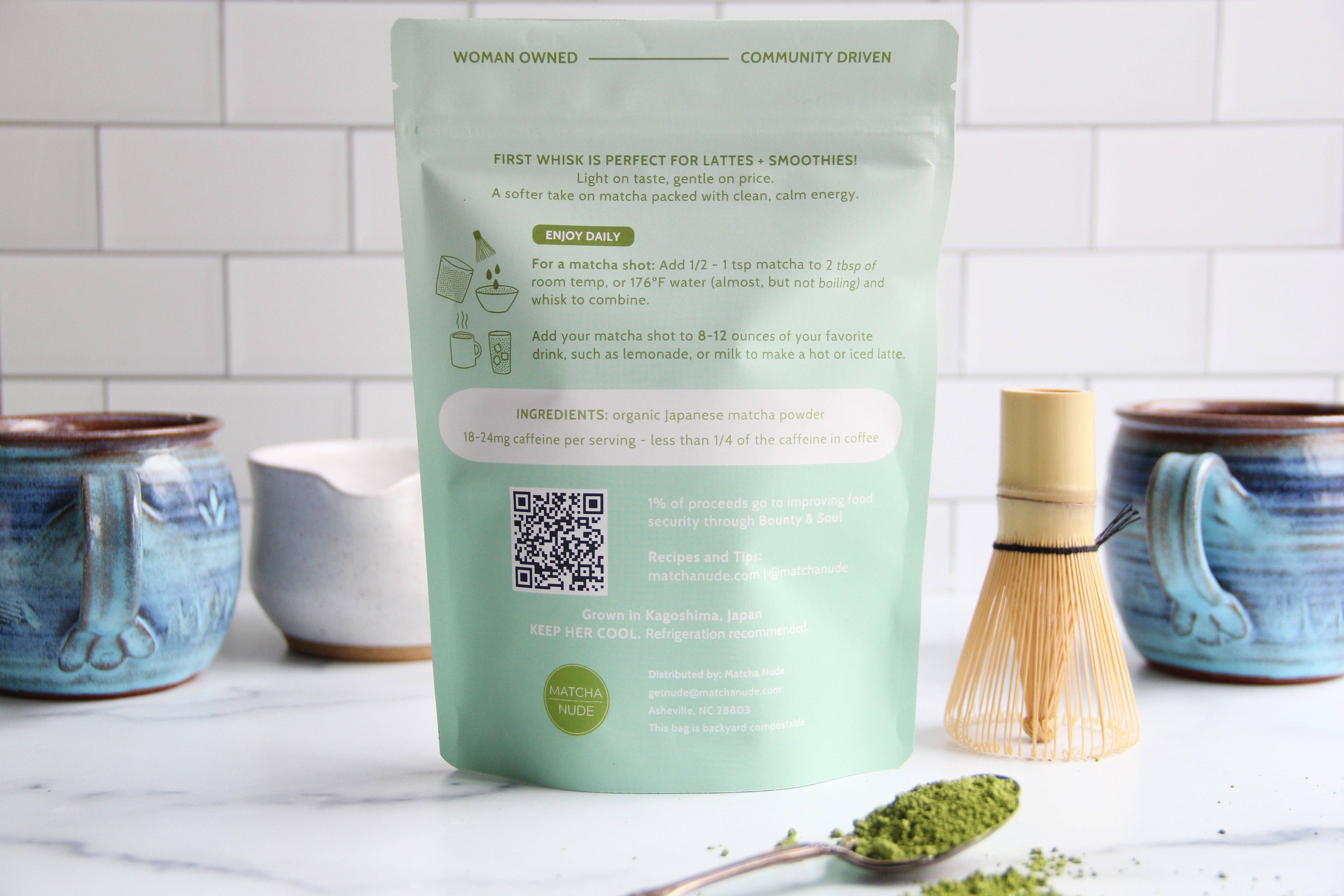 Matcha Nude - Wholesale Health/Detox Tea - First Whisk Organic Matcha – 250 g (Min 2 Units)1