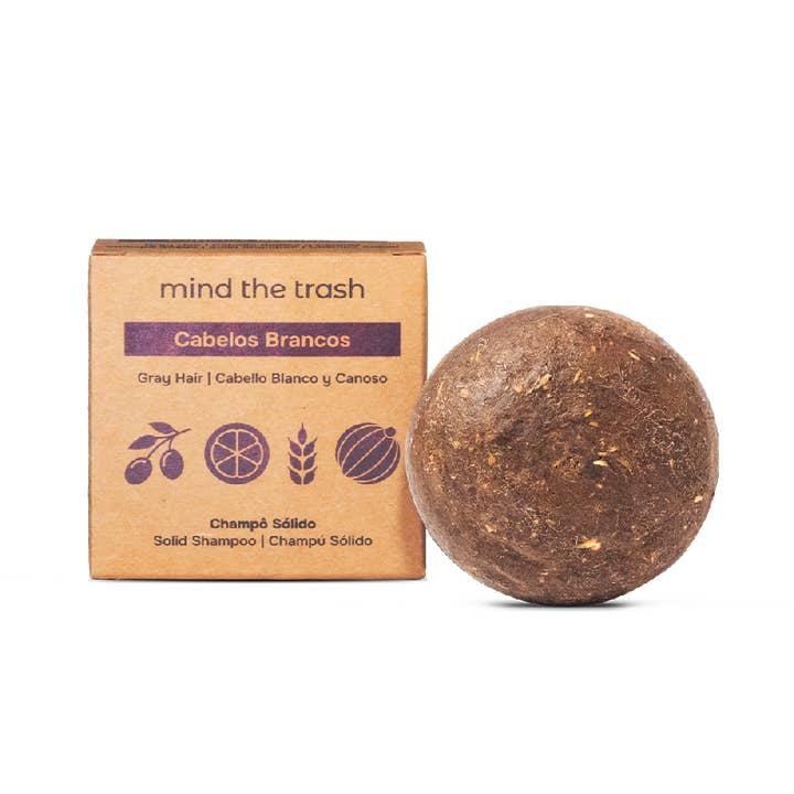 Mind the trash - Wholesale Shampoo puck/solid shampoo - Solid Shampoo White and Gray Hair – Mind The Trash1