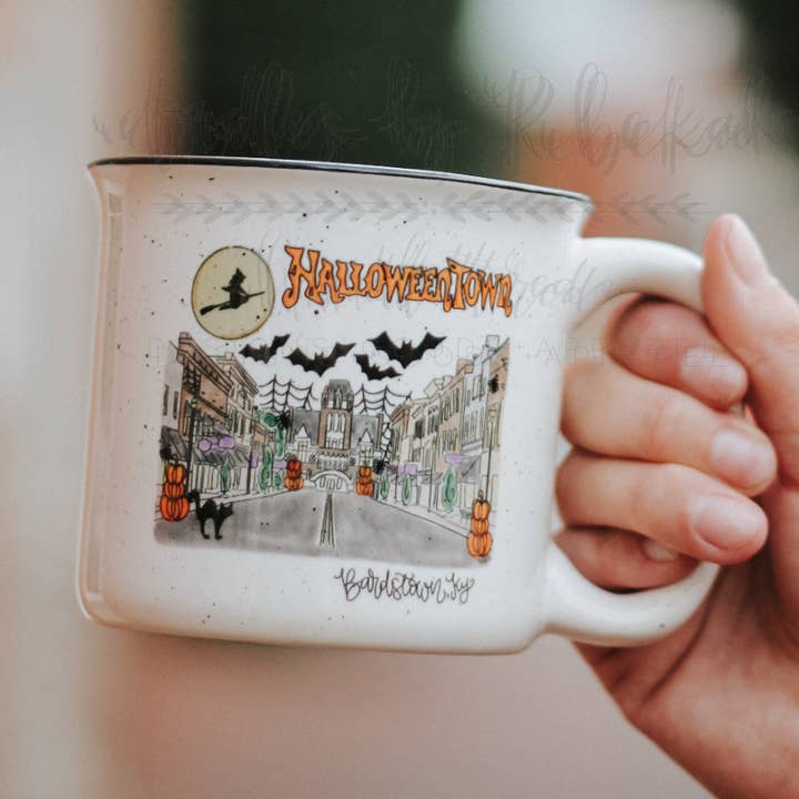 Doodles By Rebekah - Wholesale Coffee Mug - Halloweentown Coffee Mug- Multiple Cities Available!0