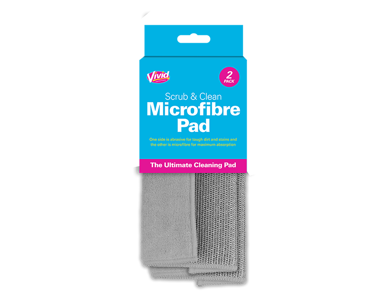 LMT-UK – wholesale Cleaning cloth – Scrub & Clean Microfibre Pad 2pk - 50561703634882