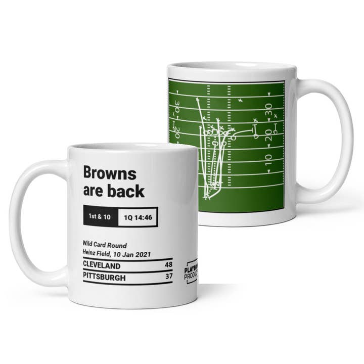 Mug Greatest Plays des Cleveland Browns : Les Browns sont de retour (2021) pour la vente par Playbook Products
