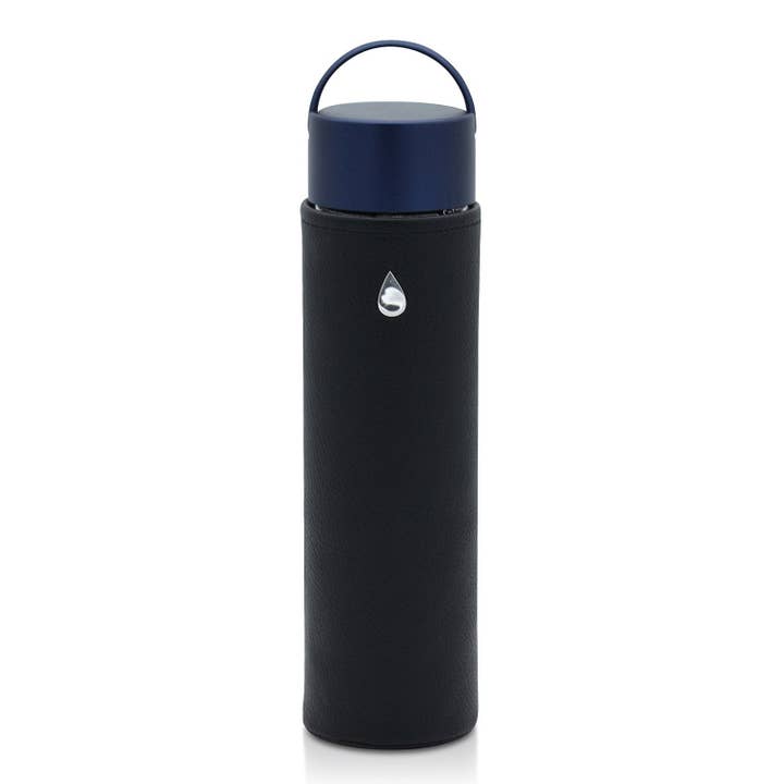 Black Glass Water Bottle Classic Eclipse for wholesale on Faire2