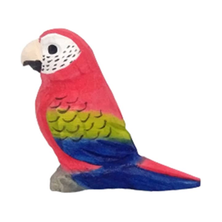 Wudimals® Wooden Red Parrot for wholesale by Wudimals