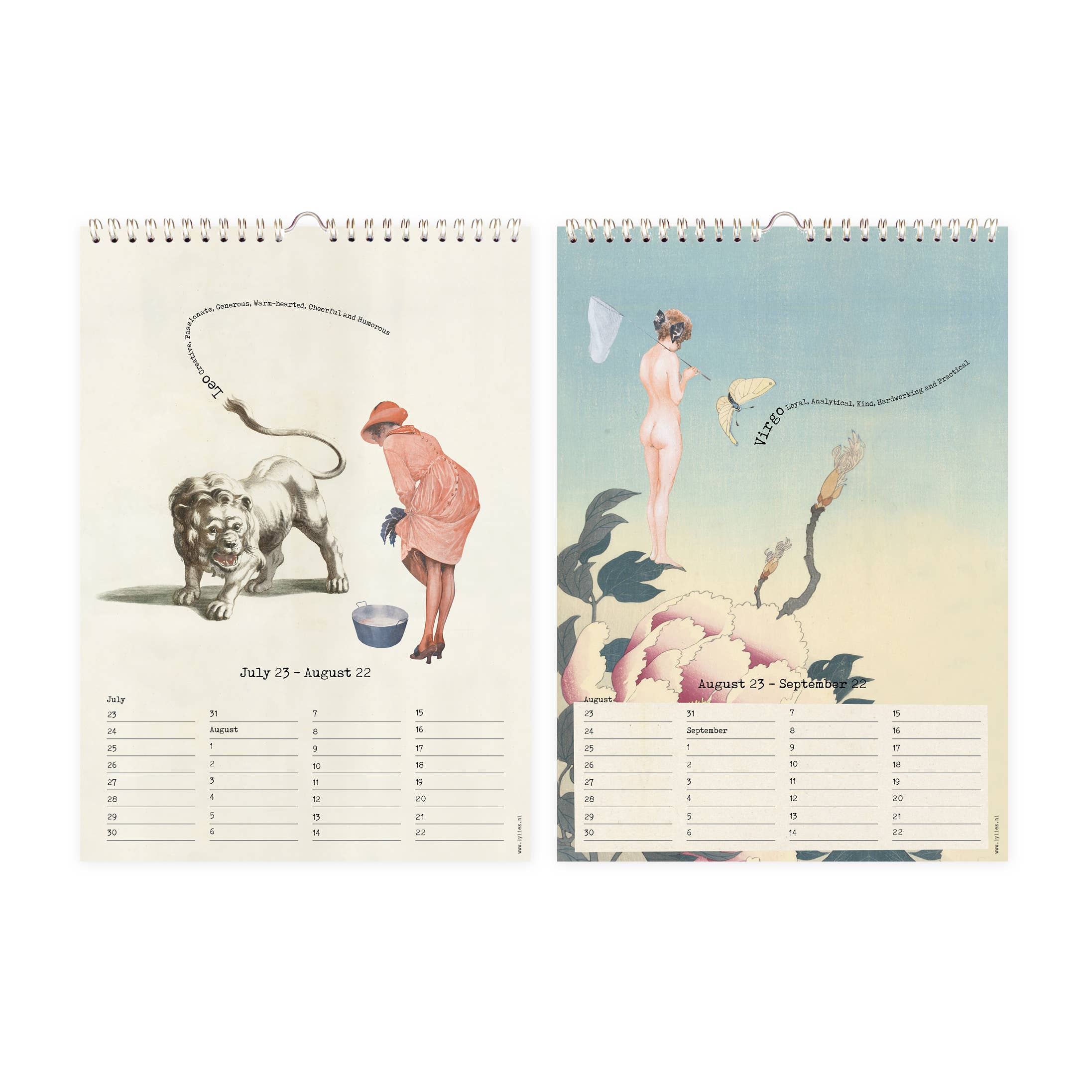 Lylies – wholesale Calendar – Birthday calendar collages Rijksmuseum constellations A43