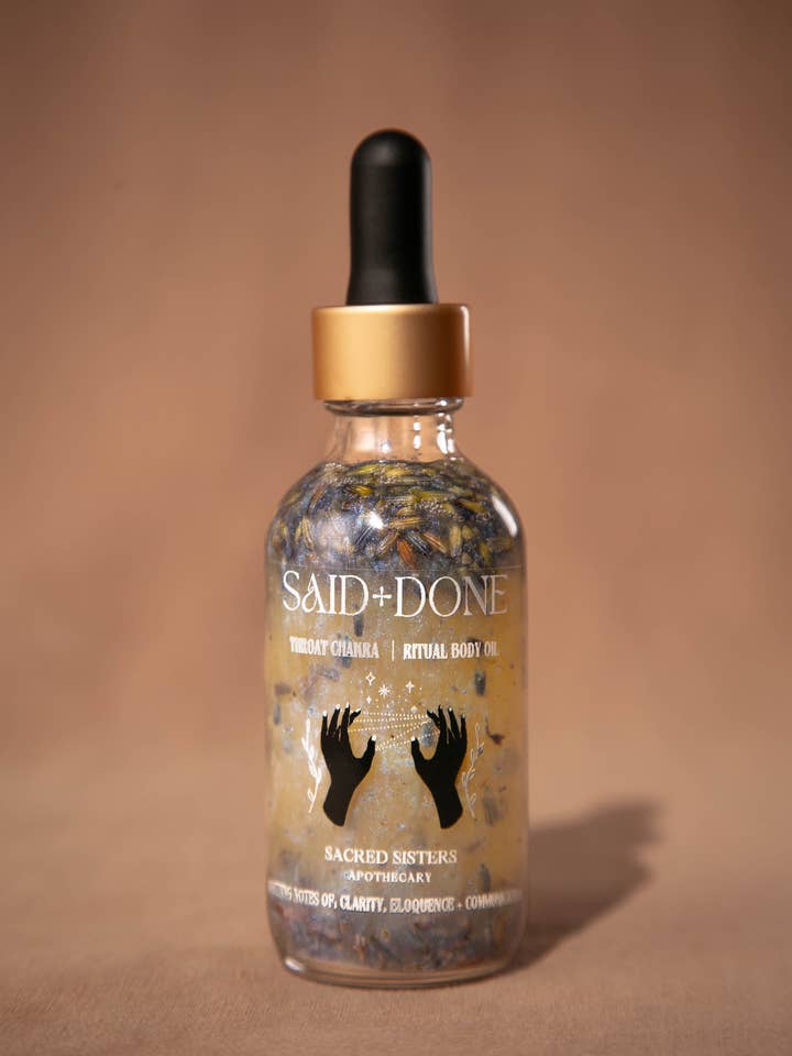 Said + Done (Throat Chakra) for wholesale by Sacred Sisters Apothecary