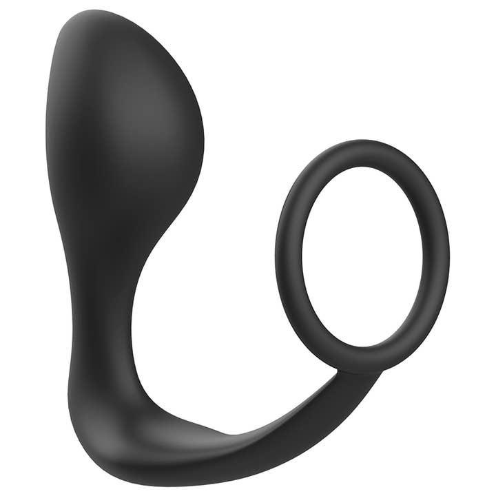 LOVERS - SHOP – Brinquedo sexual por atacado – Addicted Toys - Tampão anal com anel de silicone preto 1