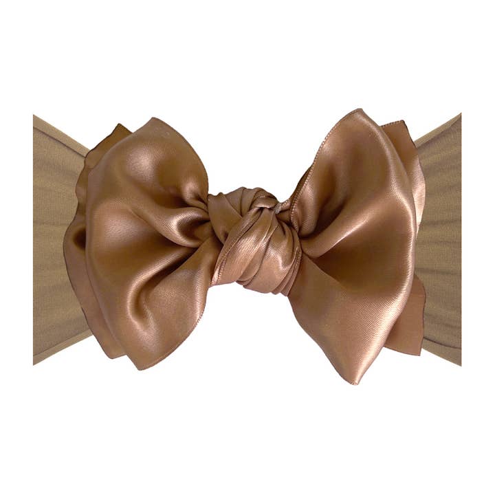 Baby Bling Bows - Wholesale Hair bow – Baby - Baby Bling® Satin FAB® soft nylon headband with satin bow9