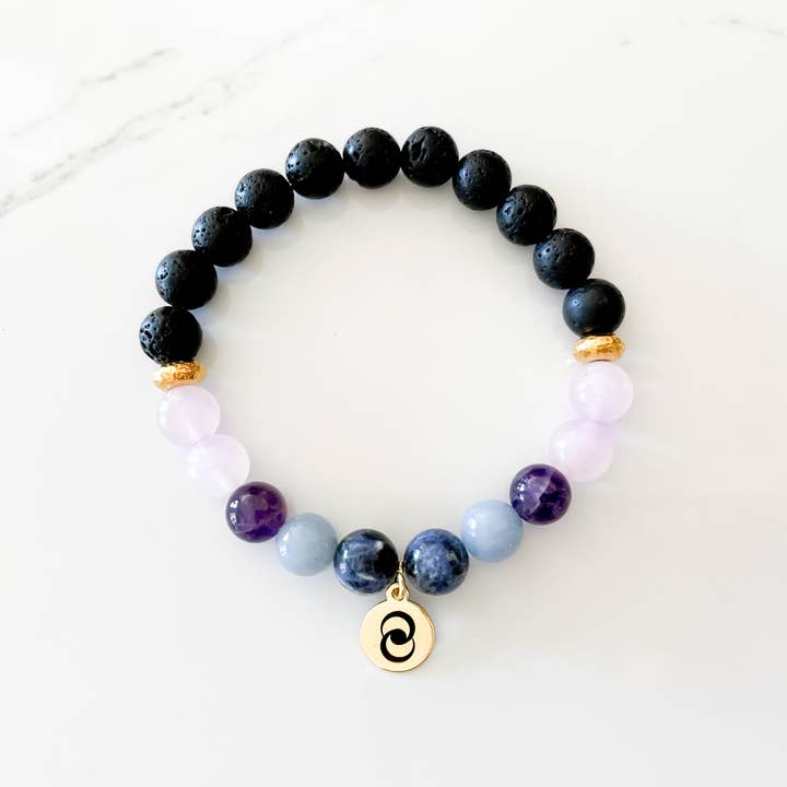 Bracelet en pierres précieuses Diffuseur d'anxiété | Bracelet en cristal pour la vente par everlur