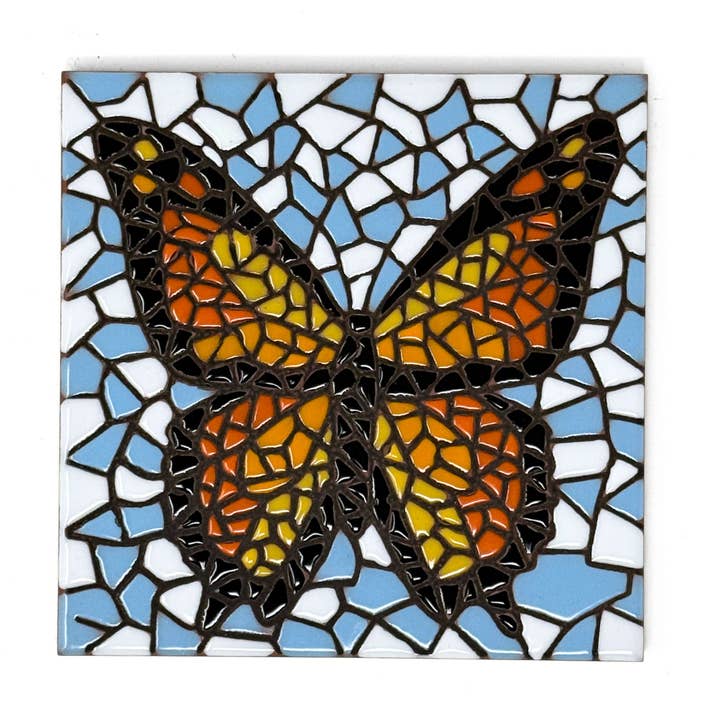 Earthtones Tile - Wholesale Wall Tile - Mosaic Butterfly Tile (4333)
